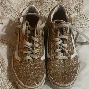 Vans Gold Glitter Women's Sneakers